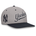 New York Yankees Nike Cooperstown Collection Pro Performance Snapback Hat - Gray/Navy