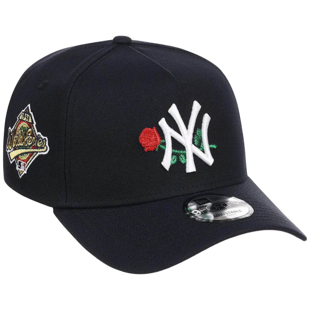 New York Yankees - New York Crown the City - Rose New Era 9FORTY - Navy/Navy