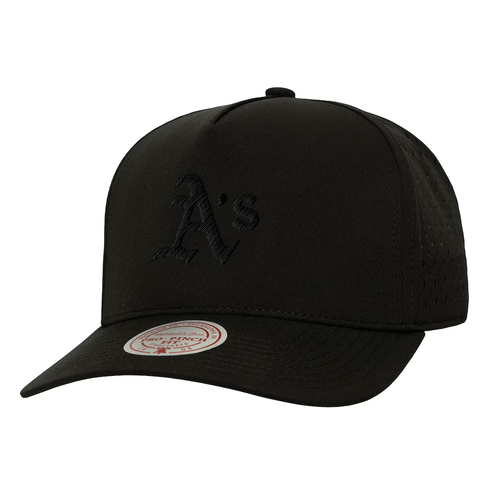 Athletics Mitchell & Ness Perfect Icon Pro Pinch Adjustable Hat - Negra