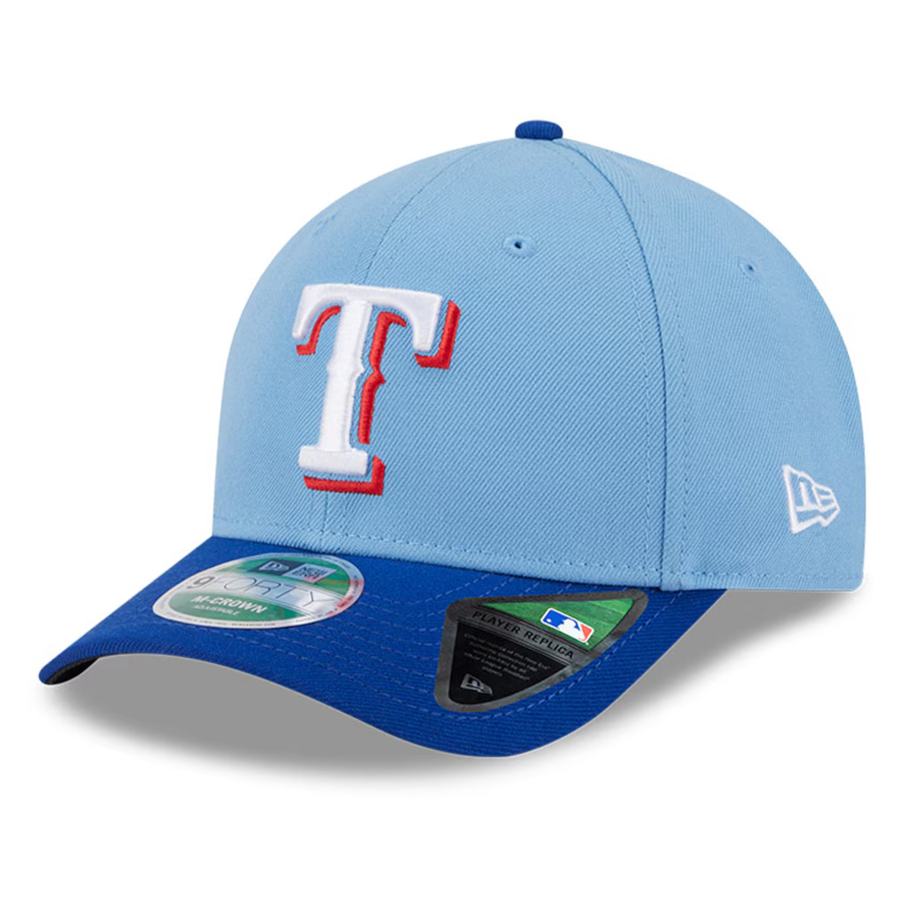 Texas Rangers New Era Player Replica 9FORTY Adjustable Hat - Light Blue