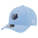 Memphis Grizzlies New Era 9FORTY Stock M-Crown Adjustable Hat - Light Blue