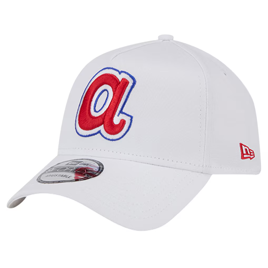 Atlanta Braves New Era TC A-Frame 9FORTY Adjustable Hat - White
