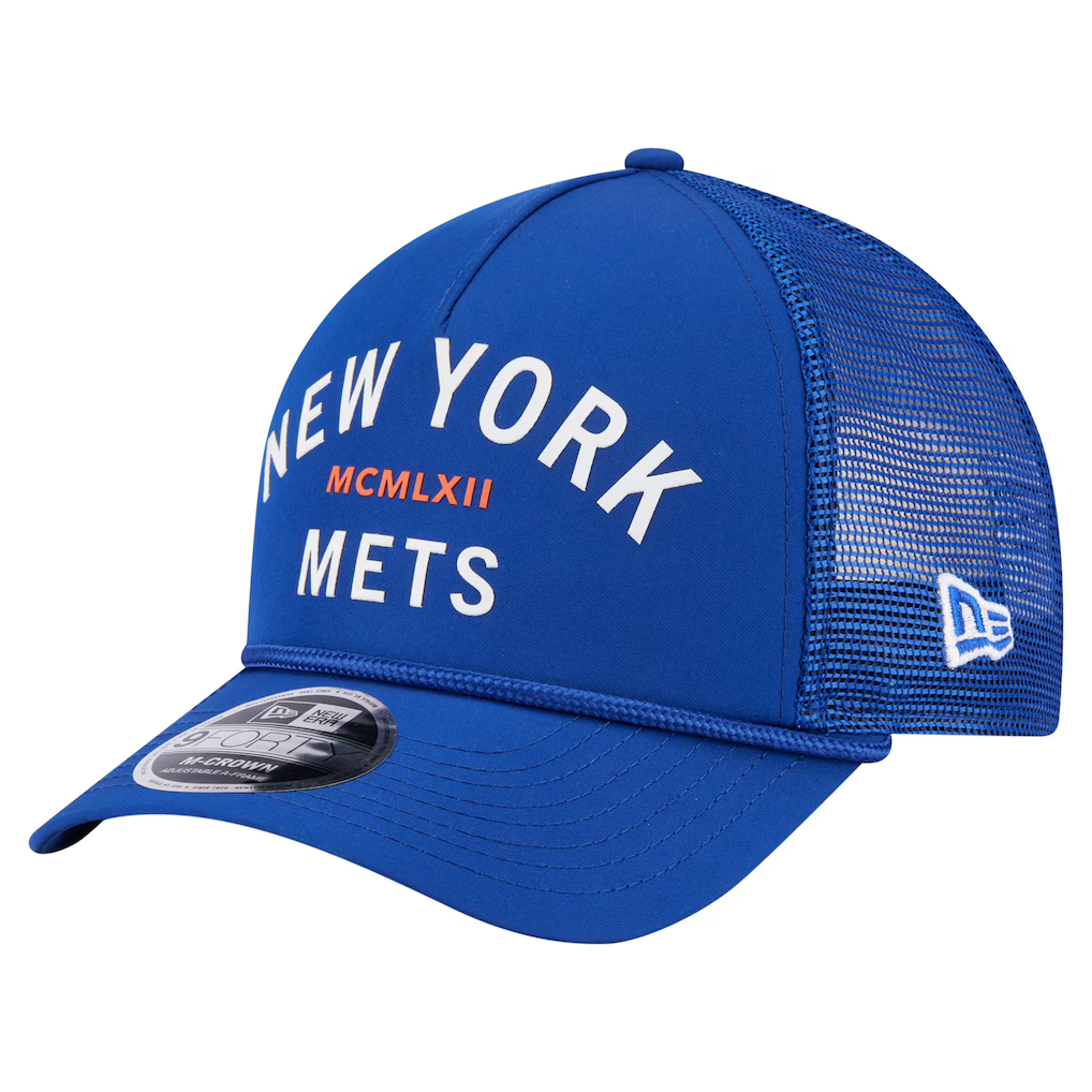 New York Mets New Era Minimalist 9FORTY A-Frame Adjustable Hat - Royal