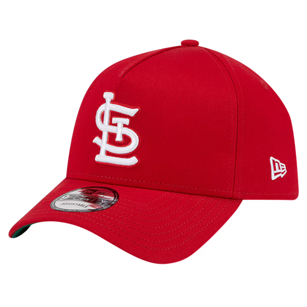 St. Louis Cardinals New Era Team Color A-Frame 9FORTY Adjustable Hat - Red