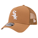 Chicago White Sox New Era A-Frame Trucker 9FORTY Adjustable Hat - Brown