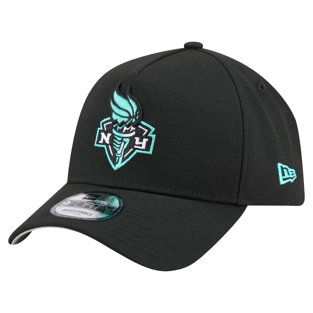 New York Liberty New Era Unisex Core Logo A-Frame 9FORTY Adjustable Hat - Black