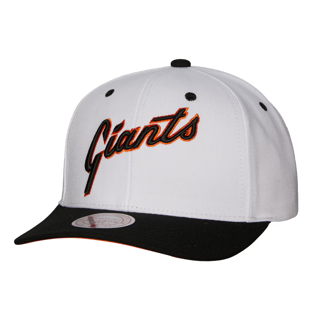 San Francisco Giants Mitchell & Ness Cooperstown Collection Pro Crown Snapback Hat - Blanca