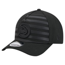 Atlanta Hawks New Era Game Day Flag A-Frame 9FORTY Adjustable Hat - Black