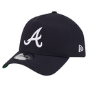 Atlanta Braves New Era Team Color A-Frame 9FORTY Adjustable Hat - Navy
