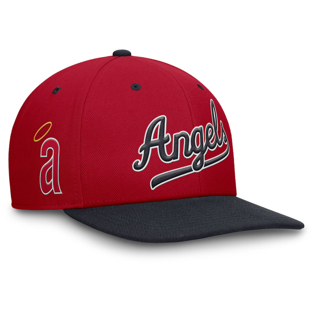 California Angels Nike Cooperstown Collection Pro Performance Snapback Hat - Rojo/Azul