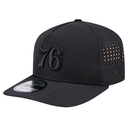 Philadelphia 76ers New Era Vented 9FIFTY A-Frame Snapback Hat - Black