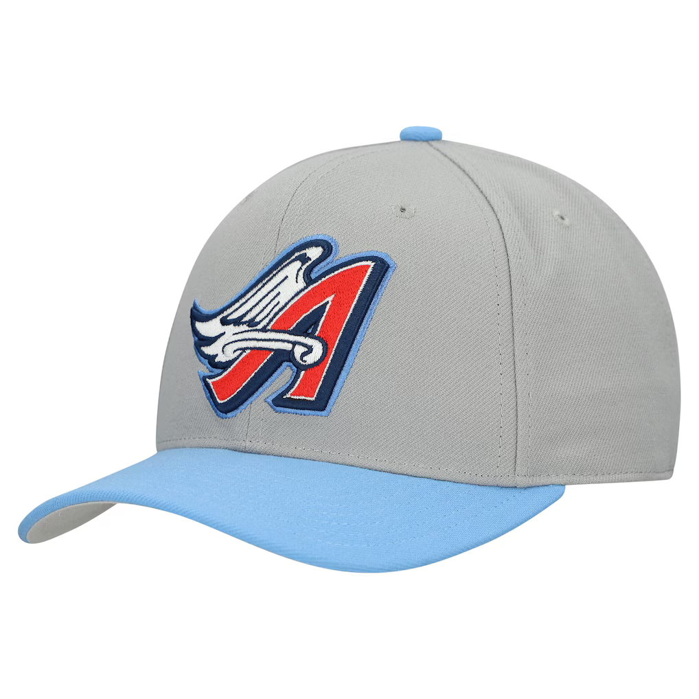 Los Angeles Angels Mitchell & Ness Unisex Basic Coop Pro Adjustable Hat - Gray